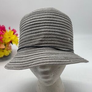 Charming Charlie NWT Striped Gray Women's Hat